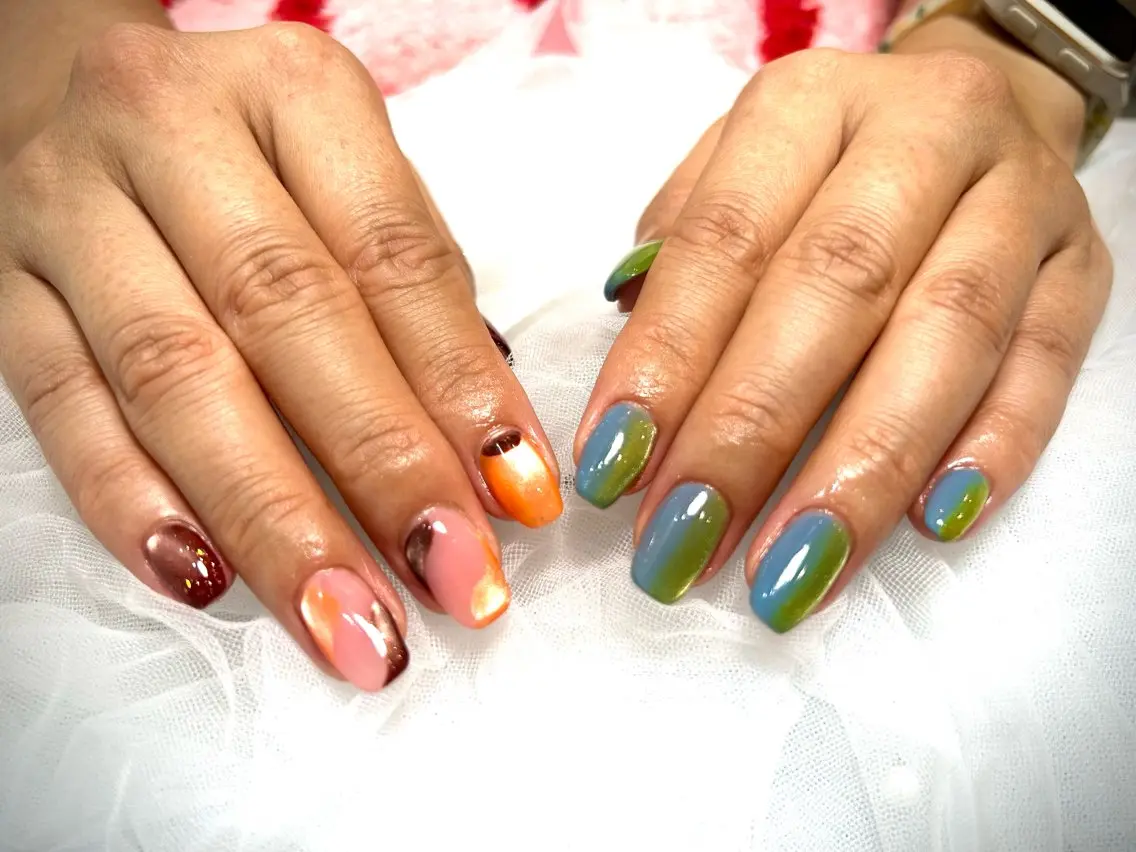 ネイル 持ち込み ニュアンスネイル ハンドネイル 🍒 すみれ🍒のネイルデザイン