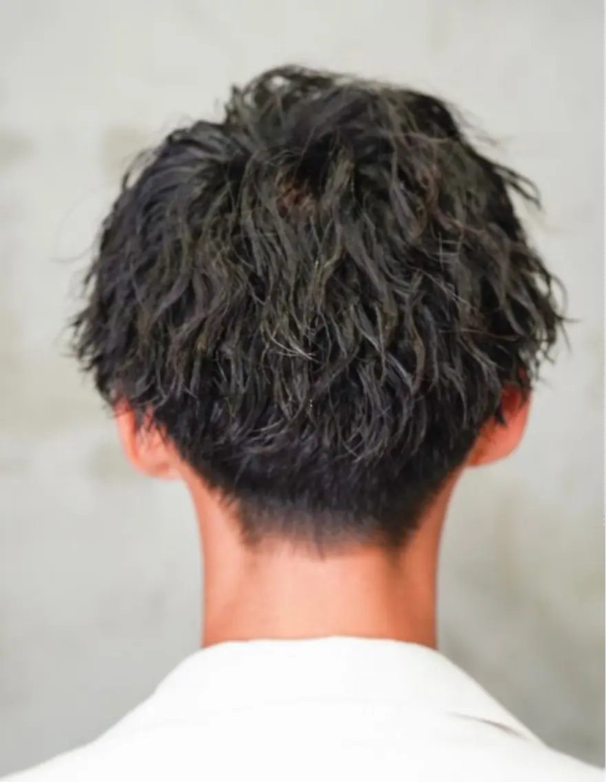 ショート カット パーマ トリートメント ヘアセット 蛯原 興輝のヘアスタイル