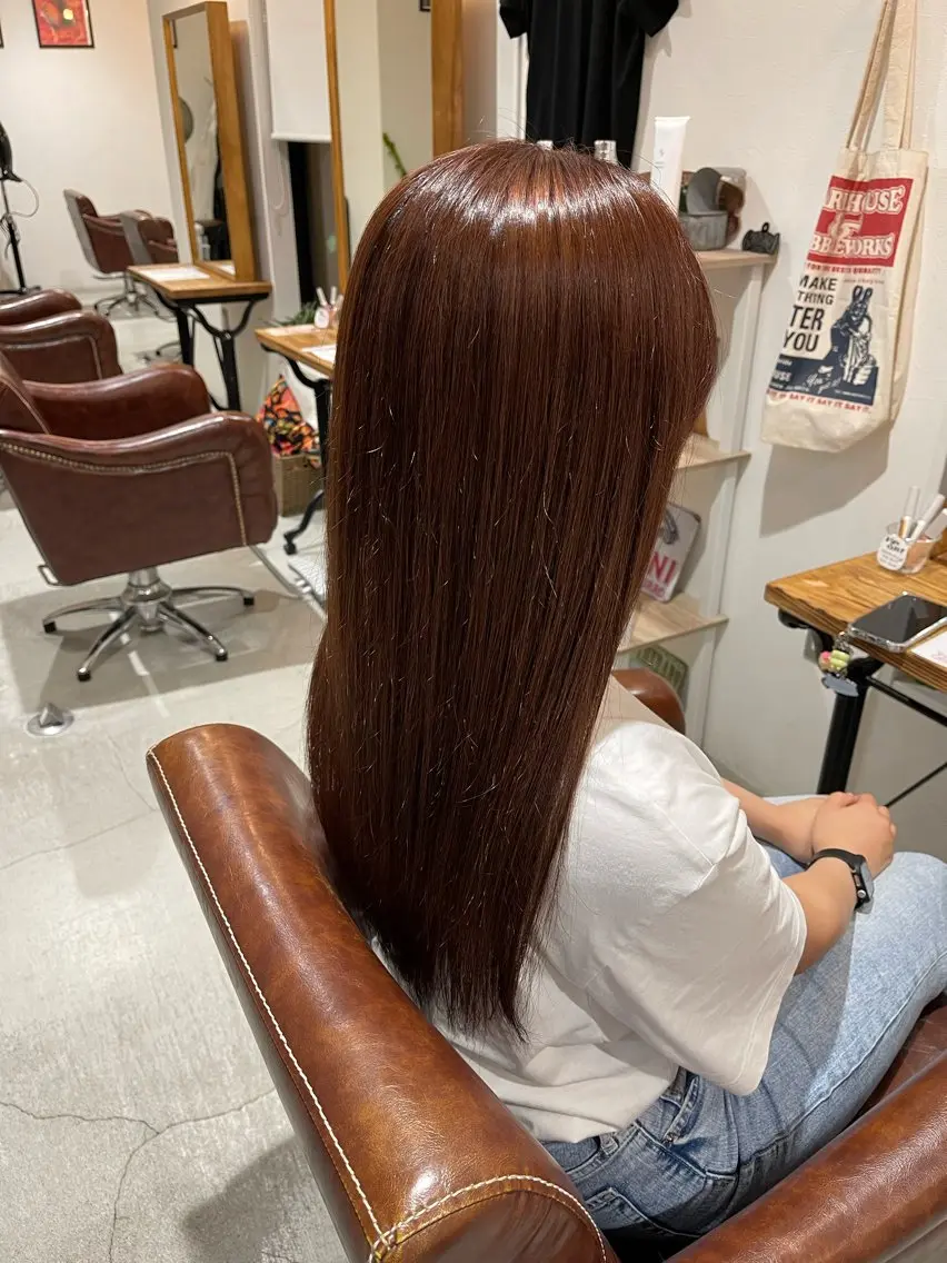 ロング カラー カット ヘアカラー 増田 夏季のヘアスタイル