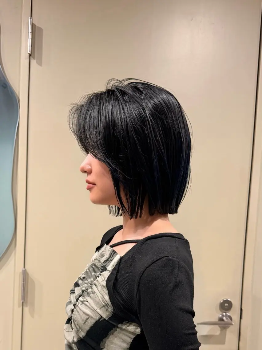 ショート カラー ボブ レイヤーカット カット ヘアカラー 堀合駿輔/パーマ/ 波巻き/縮毛/ボブのヘアスタイル