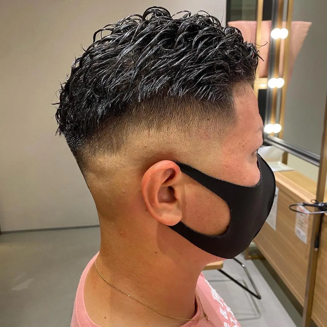 ショート パーマ メンズ unopulir 景山 凌のヘアスタイル