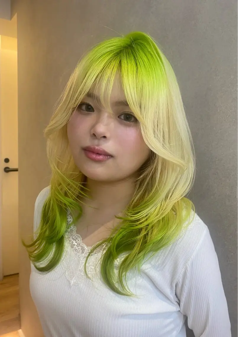 ロング カラー ヘアアレンジ ヘアカラー ⭐️SORA⭐️ nail★colorのネイルデザイン