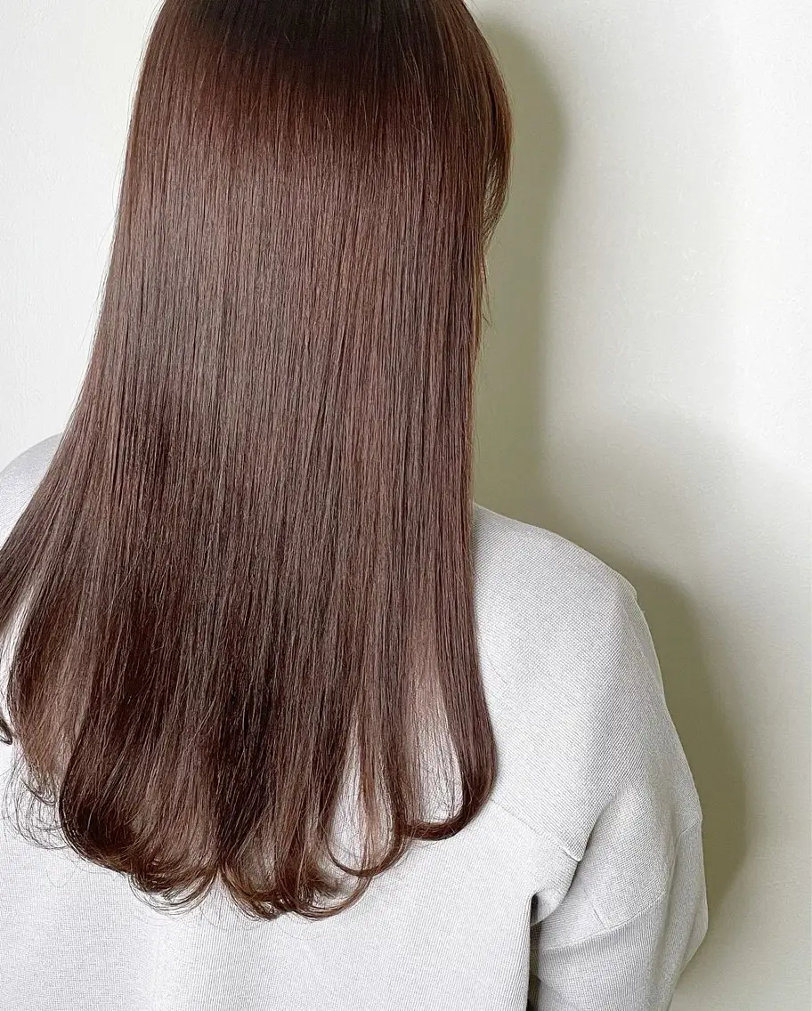 ロング カット ヘアカラー 縮毛矯正 トリートメント 美髪師 TATSUYAのヘアスタイル