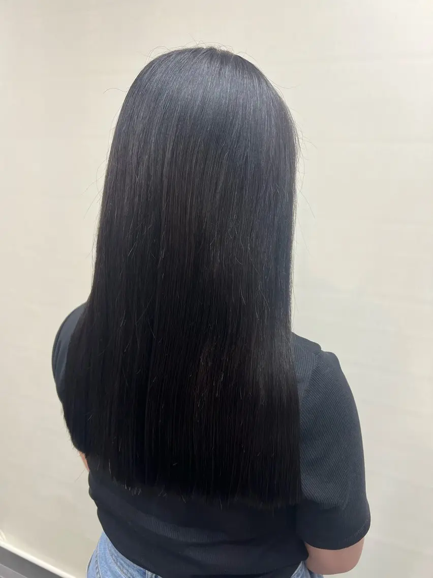 ロング カラー 縮毛矯正 本間 絵理奈‎のヘアスタイル