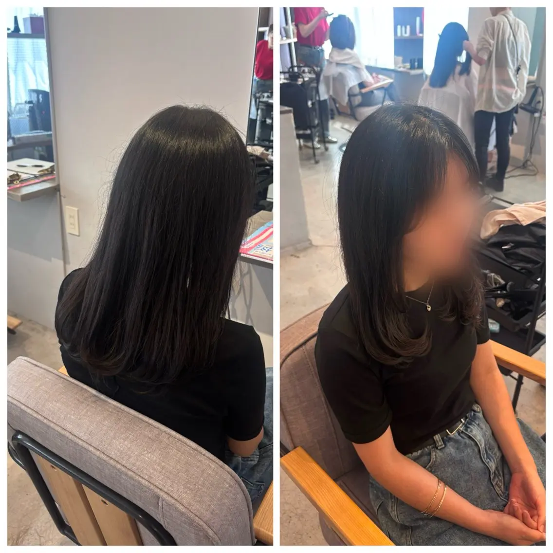 ミディアム 真鍋 月音のヘアスタイル