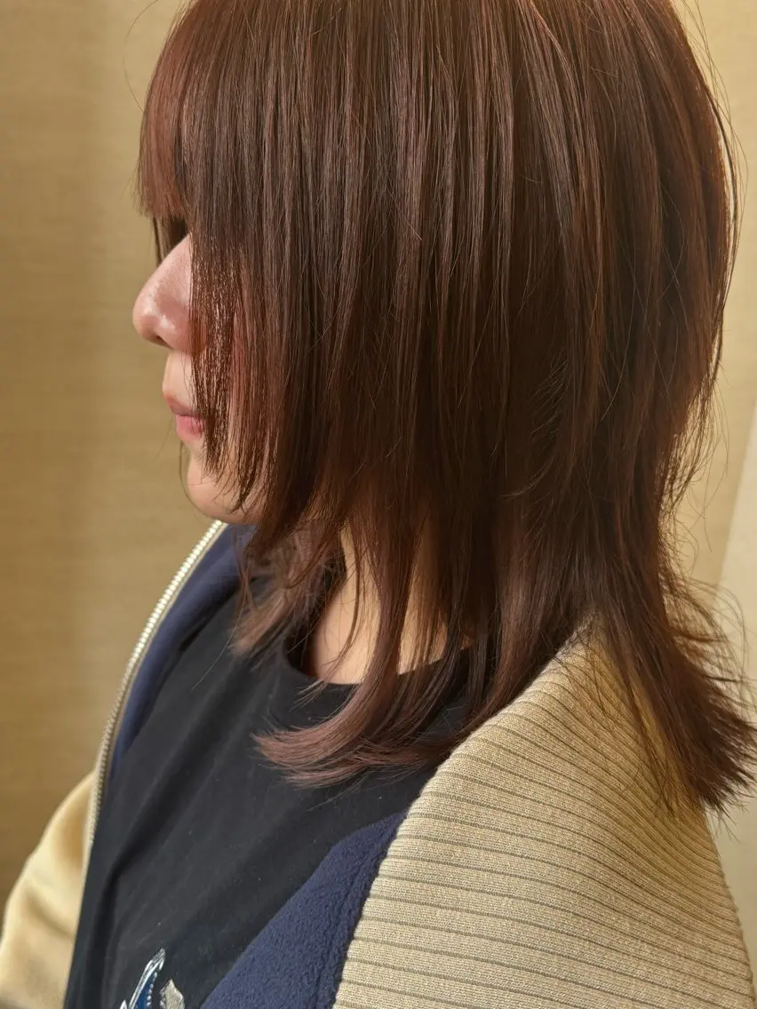 前髪カットの写真