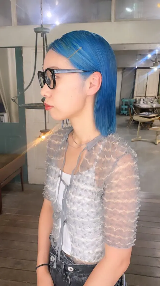 セミロング カラー ヘアアレンジ メンズ 心斎橋美容室 Junのヘアスタイル