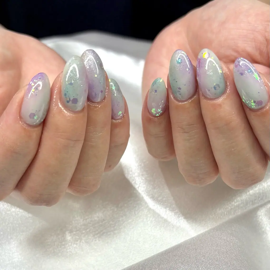 ネイル 持ち込み ニュアンスネイル ハンドネイル Rina🫧 大阪/福島のネイルデザイン