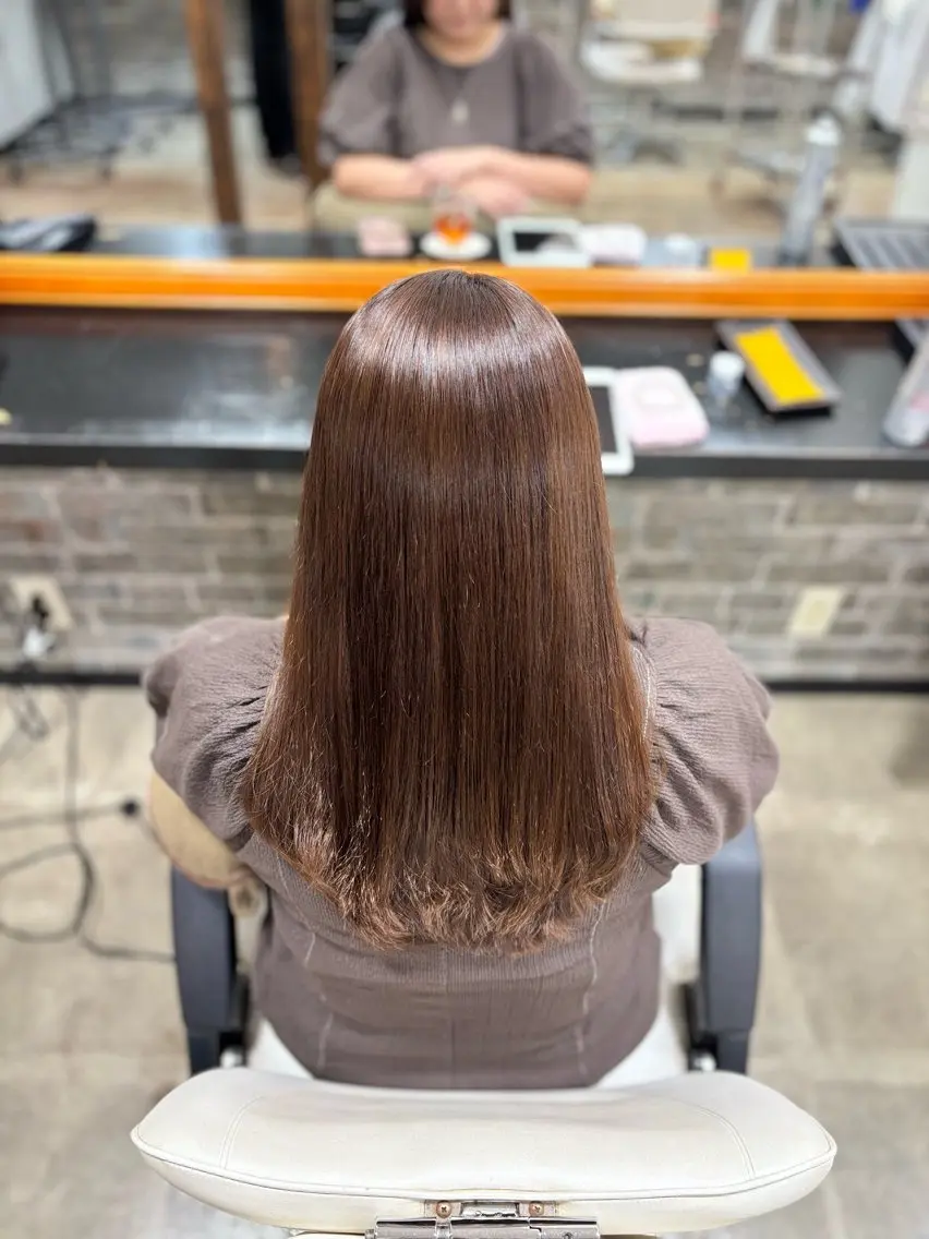 ロング カラー ヘアアレンジ 髪質改善 レイヤーカット カット ヘアカラー 縮毛矯正 イツキ🌕デザインカ ラー🥨髪質改善🫧のヘアスタイル