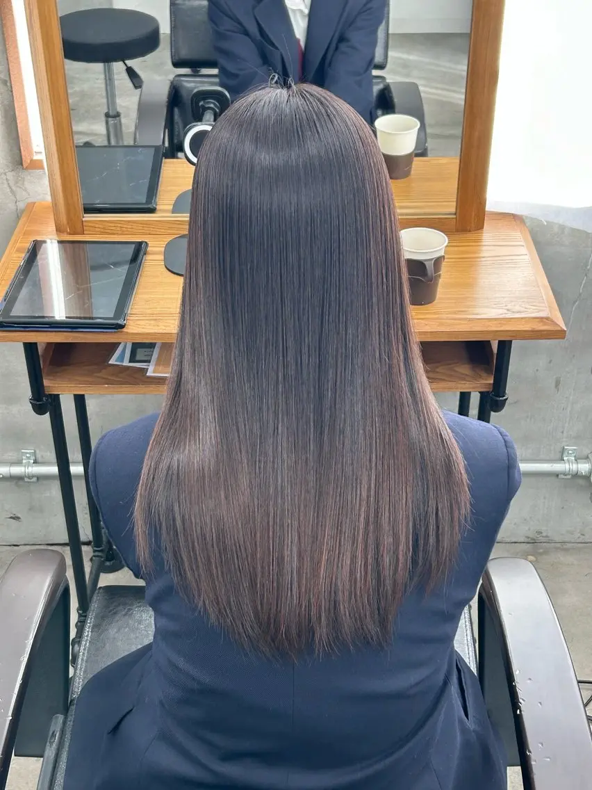 ロング 縮毛矯正 トリートメント 🌟髪質改善と艶 ✨相場つかさのヘアスタイル
