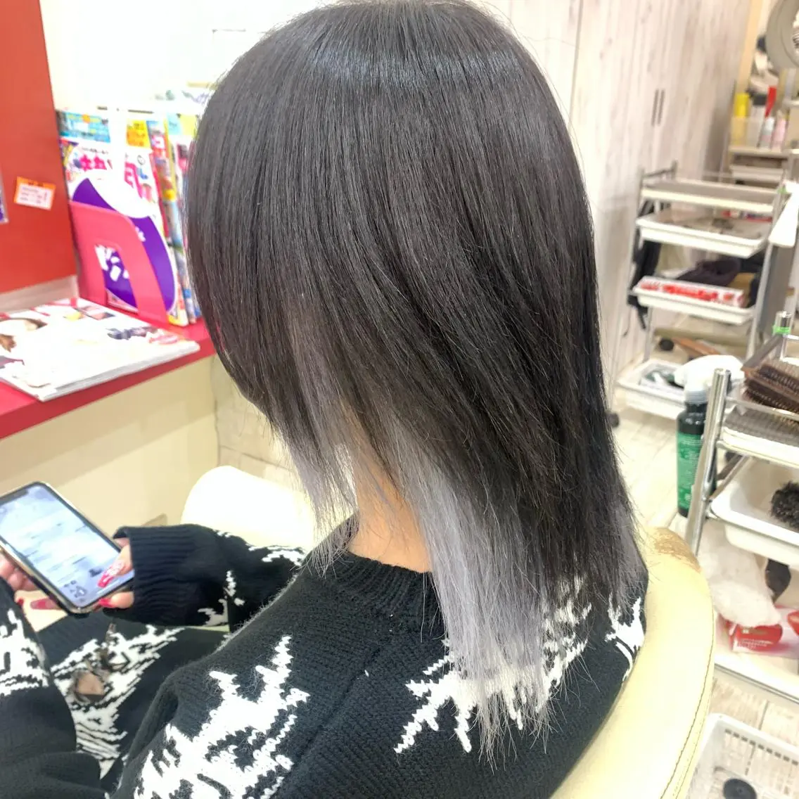 ミディアム カラー 櫻井 なんなのヘアスタイル