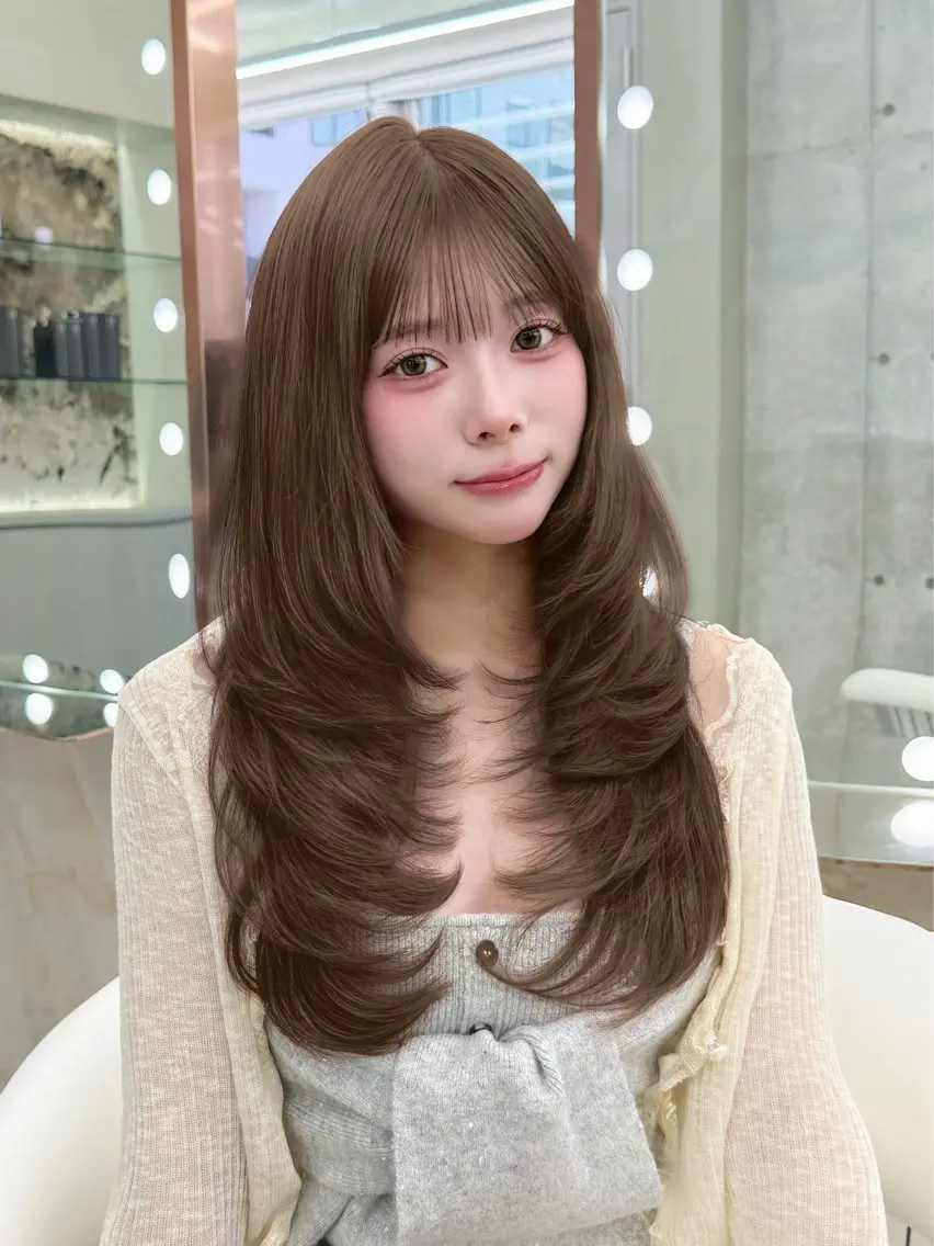 ロング ヘアカラー 大宮 /ツヤ縮毛矯正 misuzu🎀🤍のヘアスタイル