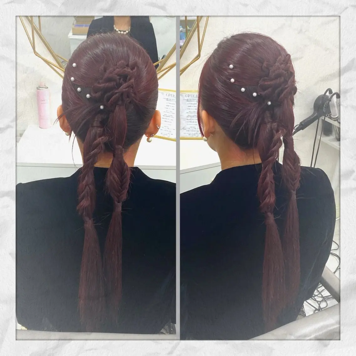 ロング ヘアアレンジ ポニーテール 結婚式・ブライダル ヘアセット ヘアセット/着付け 𓇼 まつもと𓇼のその他イメージ