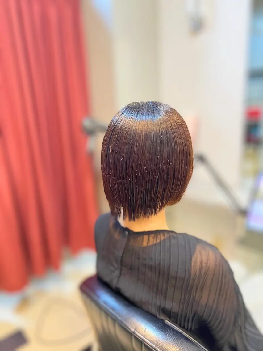 ショート カット 縮毛矯正 土岐 泰廣のヘアスタイル
