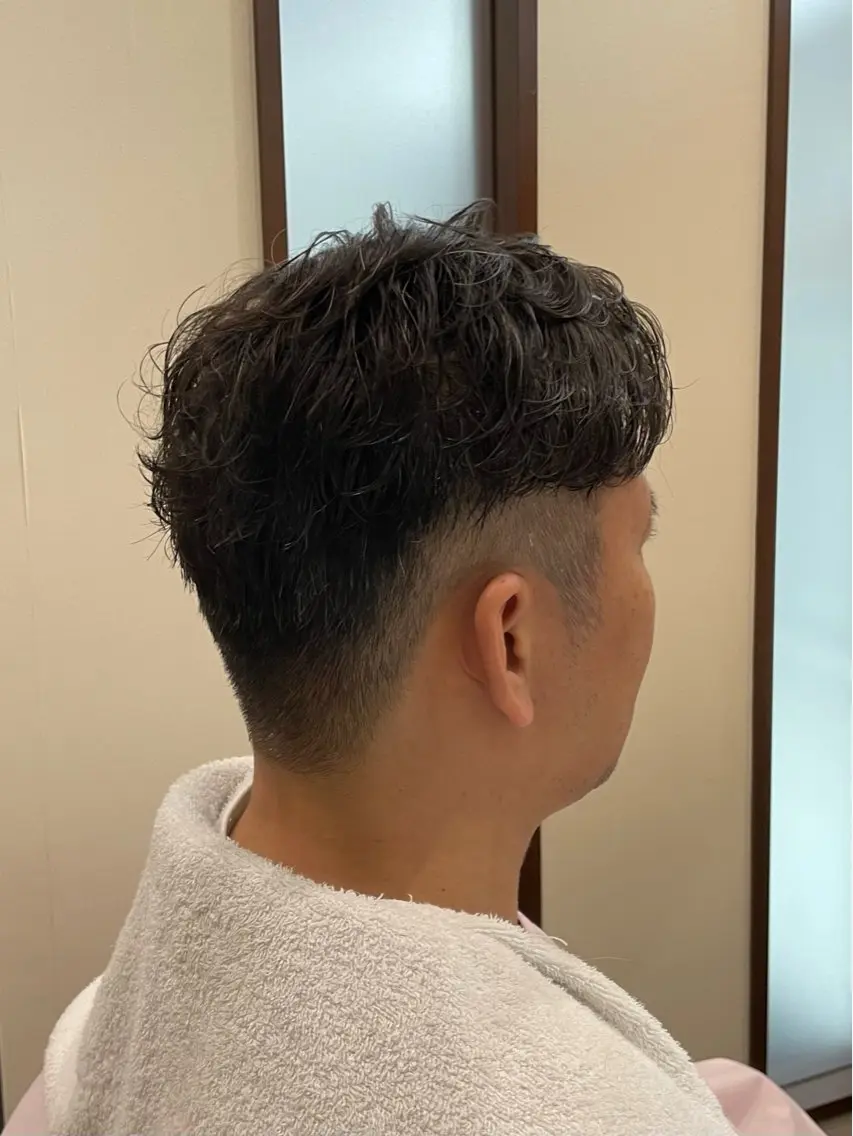 ショート パーマ メンズ 西野 銀座マツナガ有楽町店のヘアスタイル