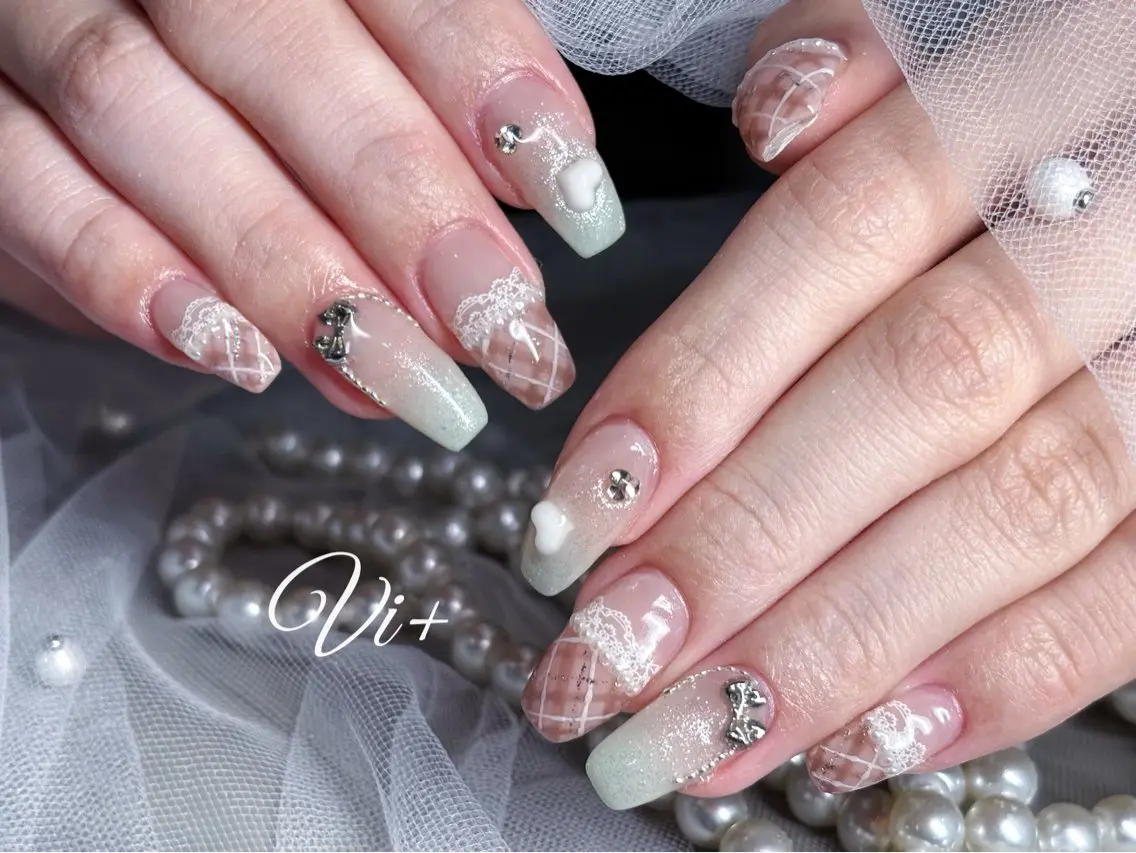 ネイル ハンドネイル Nailsalon Vi+ももか🩷のネイルデザイン