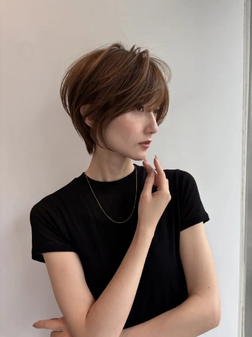 ショート カット ヘアカラー 山嵜菜織🌿ショート 特化¦似合わせのヘアスタイル