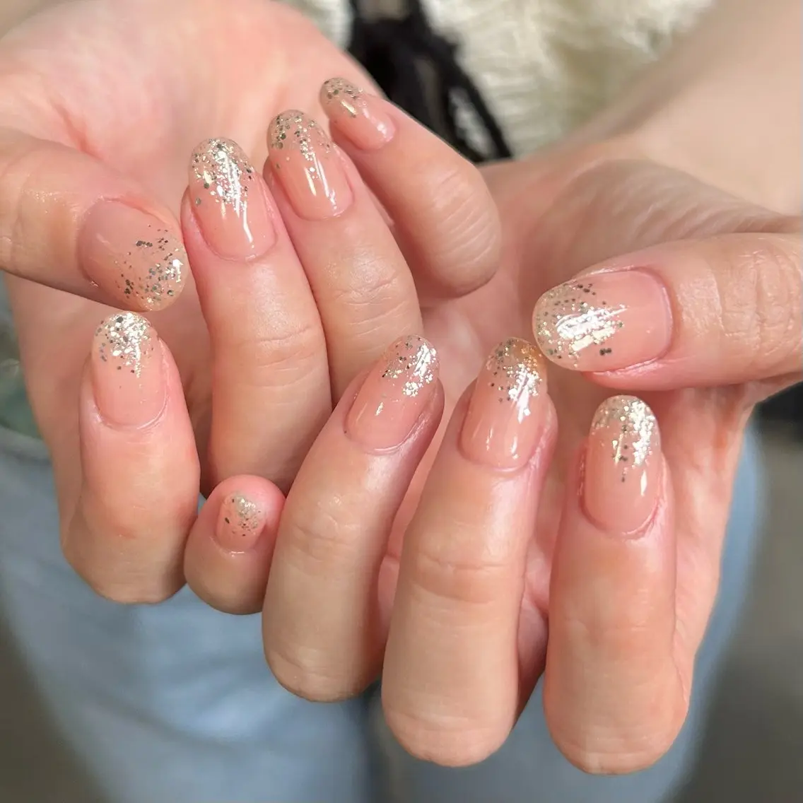 ネイル オフィスネイル シンプルネイル shine'an fuka🌿🫧のネイルデザイン