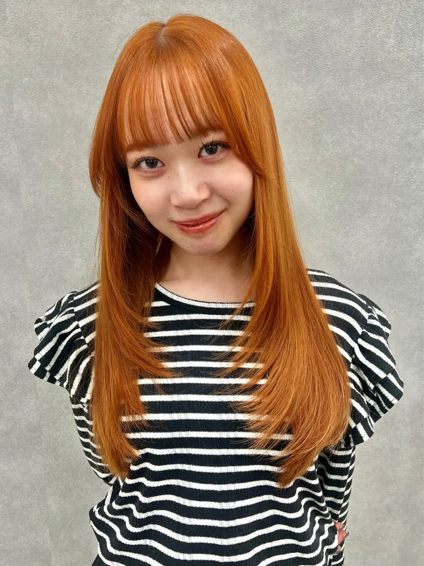 ロング カラー ヘアアレンジ marble by KENJEのヘアスタイル