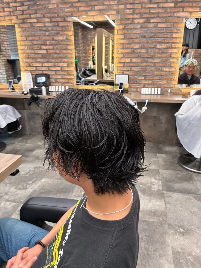 パーマ ⚡️【メンズモデル 募集中】⚡️RIKUのヘアスタイル