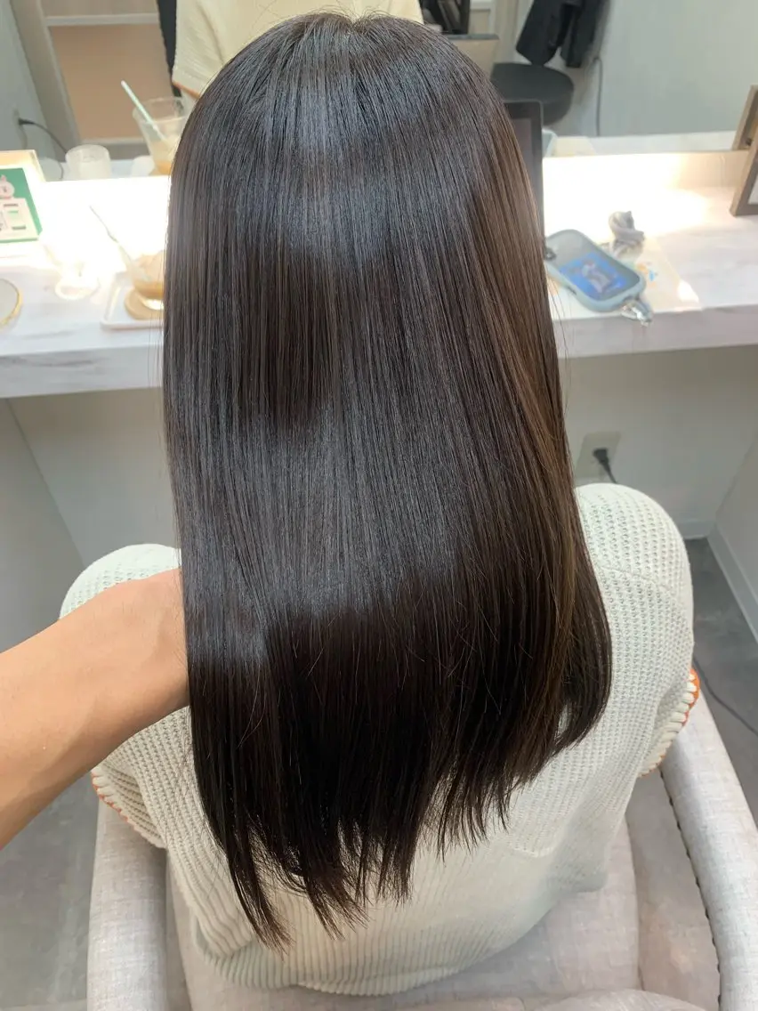 セミロング カラー ヘアアレンジ 透明感カラー 髪質改善 トリートメント カット ヘアカラー トリートメント 完全個室/髪質改善 武田諒のヘアスタイル