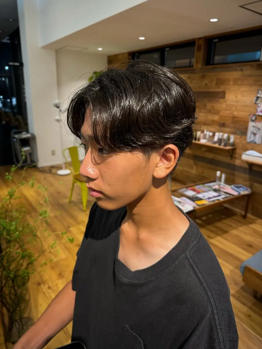 パーマ メンズ メンズパーマ ニュアンスパーマ 吉留 文月のヘアスタイル