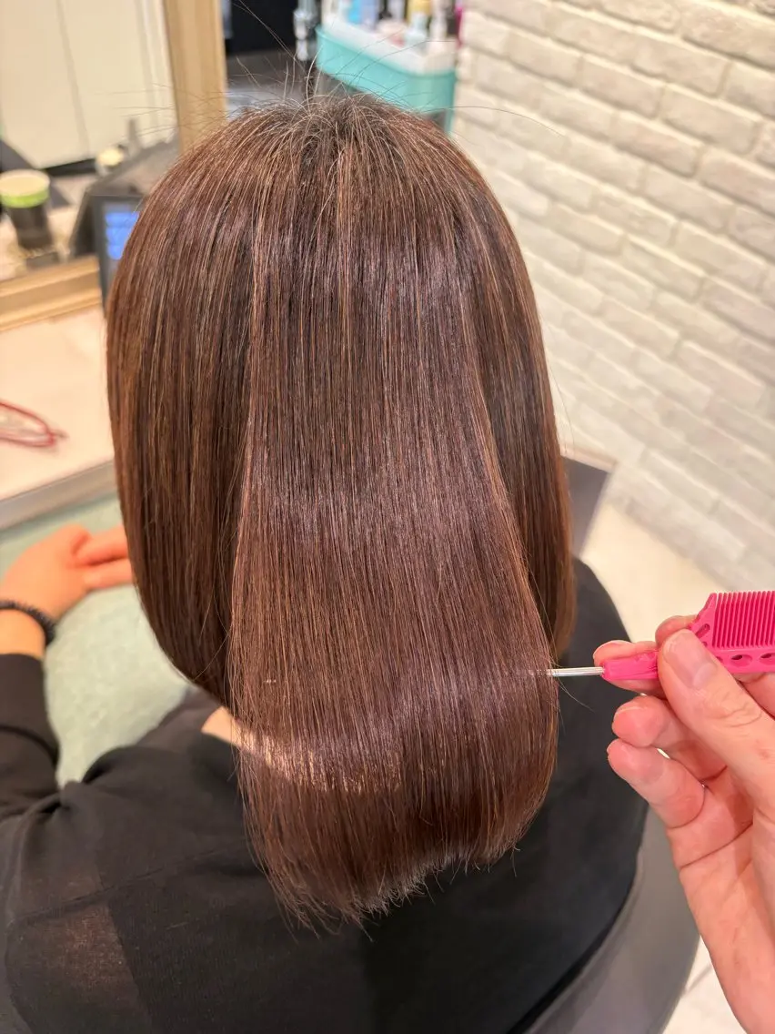 パーマ 縮毛矯正 カット 縮毛矯正 トリートメント kanna 【クロスパーマ】のヘアスタイル