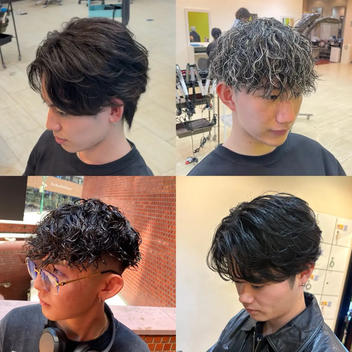 ショート パーマ メンズ メンズパーマ カット パーマ トリートメント フェザーパーマ ／蕃本啓利のヘアスタイル