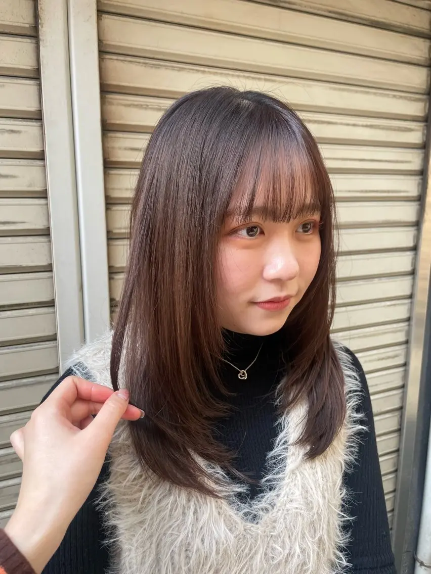 ロング レイヤーカット 似合わせカラー/ 堀江美容室/レミ🎀のヘアスタイル