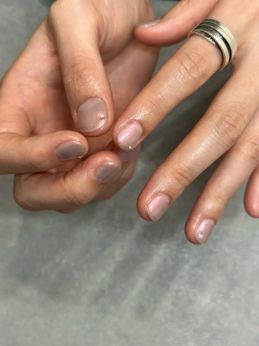 ネイル ワンカラーネイル ハンドネイル フットネイル kiii.__ ✴︎*のネイルデザイン