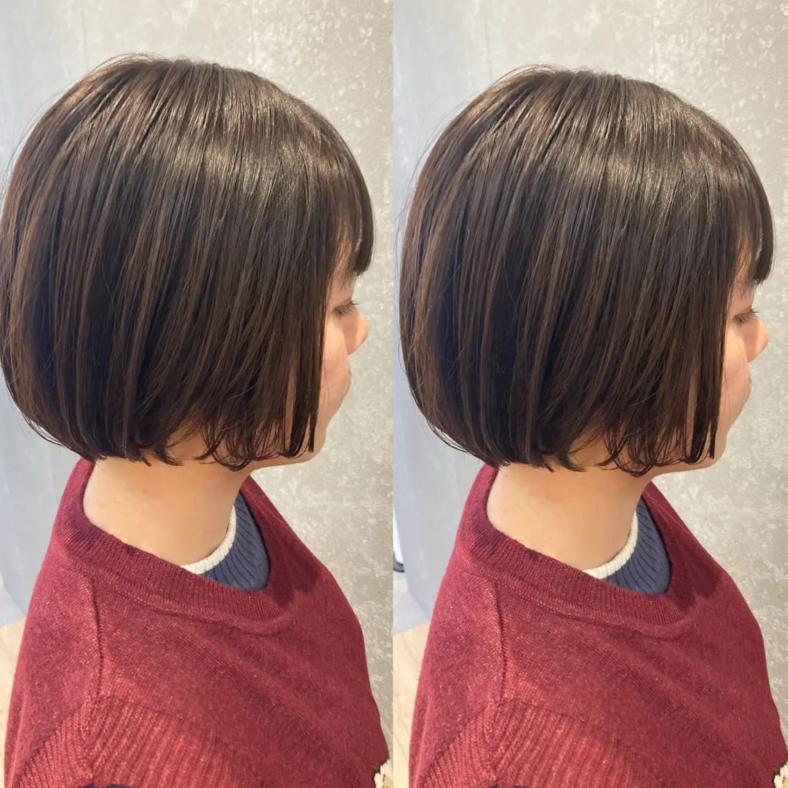 ショート カラー ボブ み うのヘアスタイル