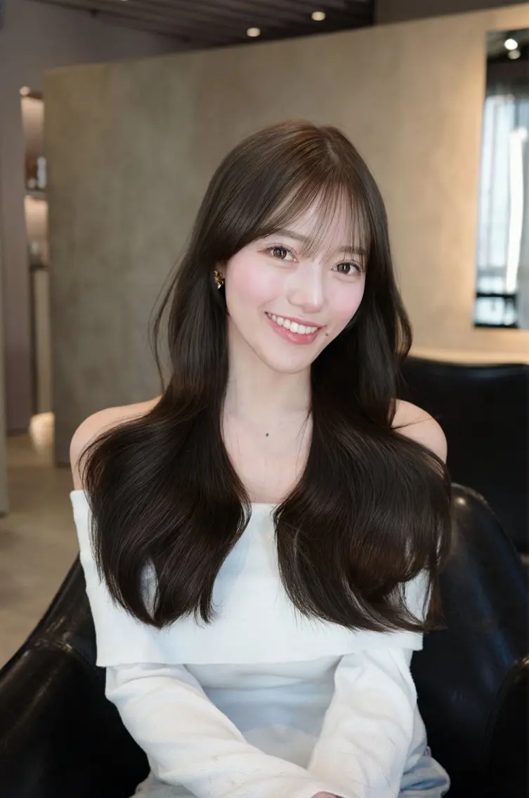 ロング 髪質改善 レイヤーカット 似合わせカット ヘッドスパ 美顔形成｜レイヤー ｜青山のヘアスタイル