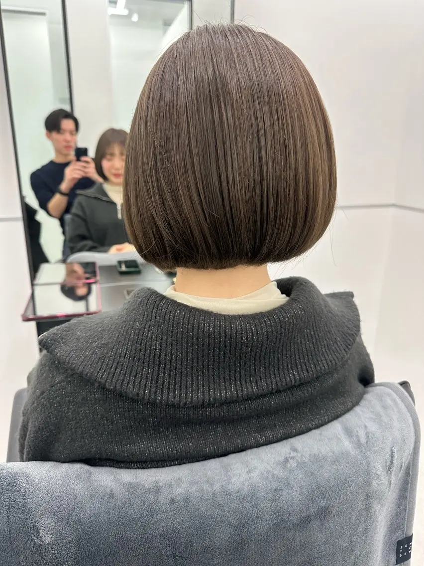 ショート カラー ヘアカラー トリートメント 髪質改善 /ツヤ髪/植竹偉吹のヘアスタイル