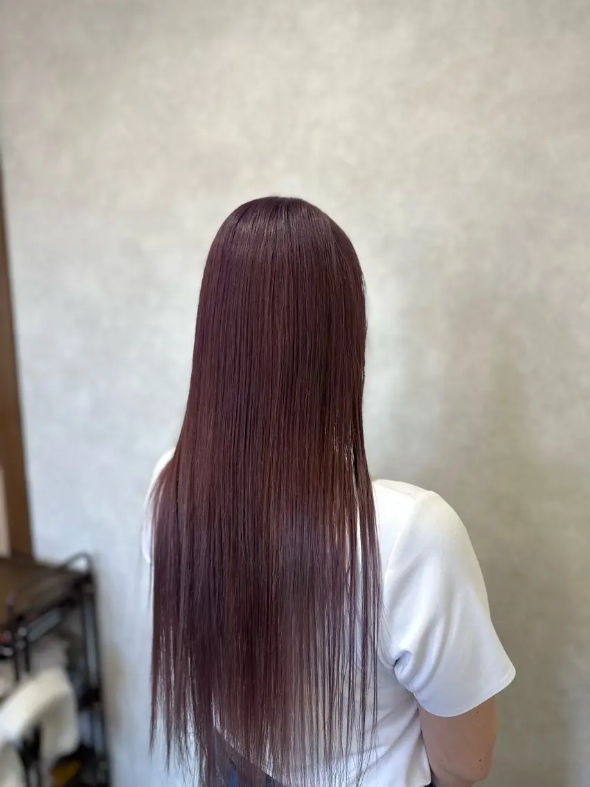 ロング カラー ブリーチ トリートメント Salon de QualiaRUNAのヘアスタイル