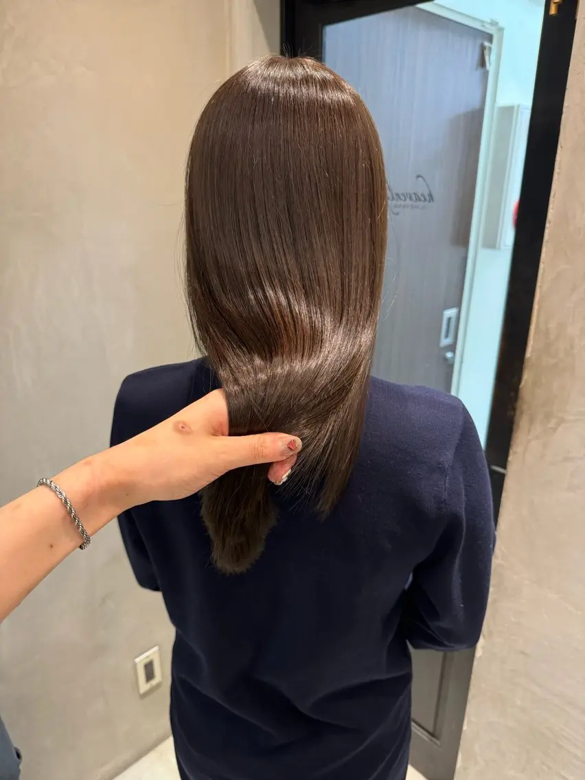 セミロング カット ヘアカラー トリートメント 新宿/顔周りカット +レイヤー=しずく♩のヘアスタイル
