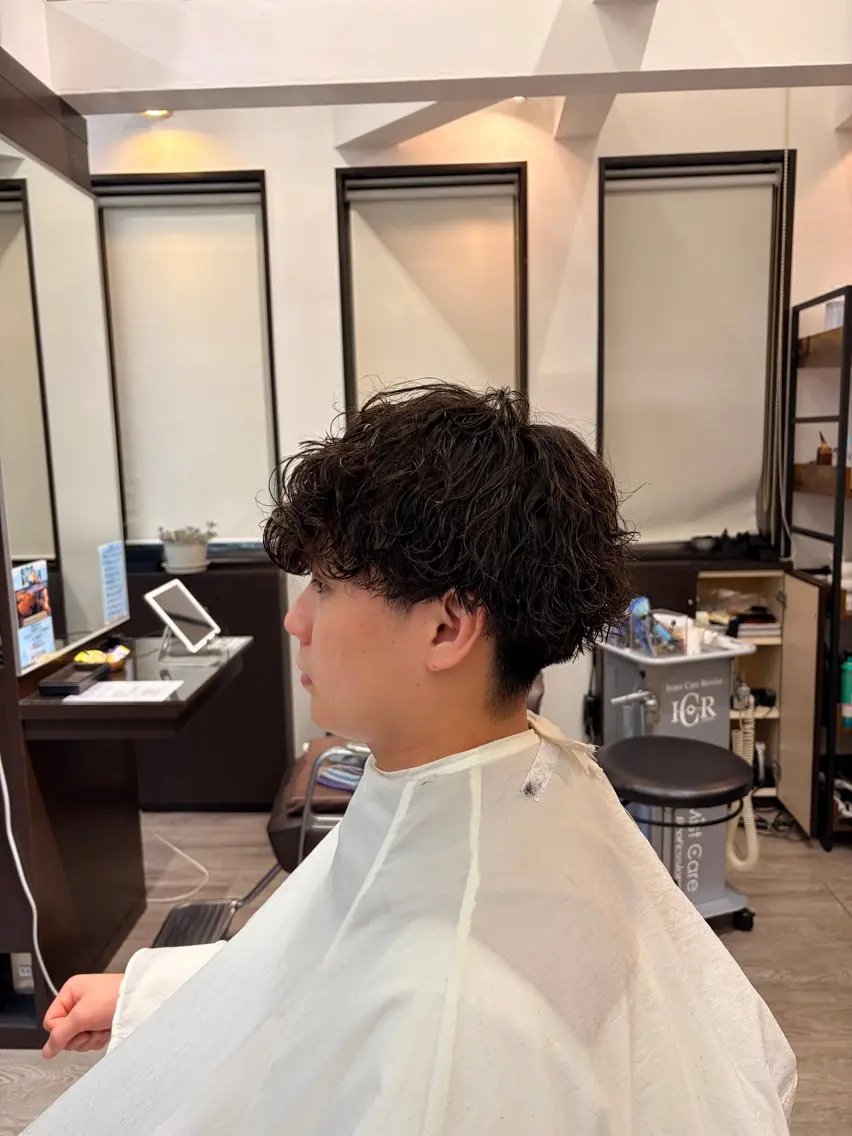 パーマ メンズ 小野泰輝 幡ヶ谷/モデル募集中のヘアスタイル