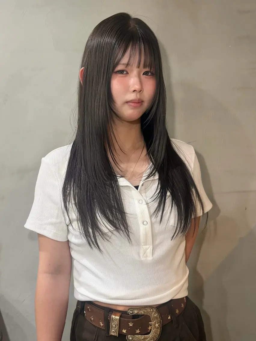 ロング カラー カット ヘアカラー モデル様募集中 🦴harunaのヘアスタイル