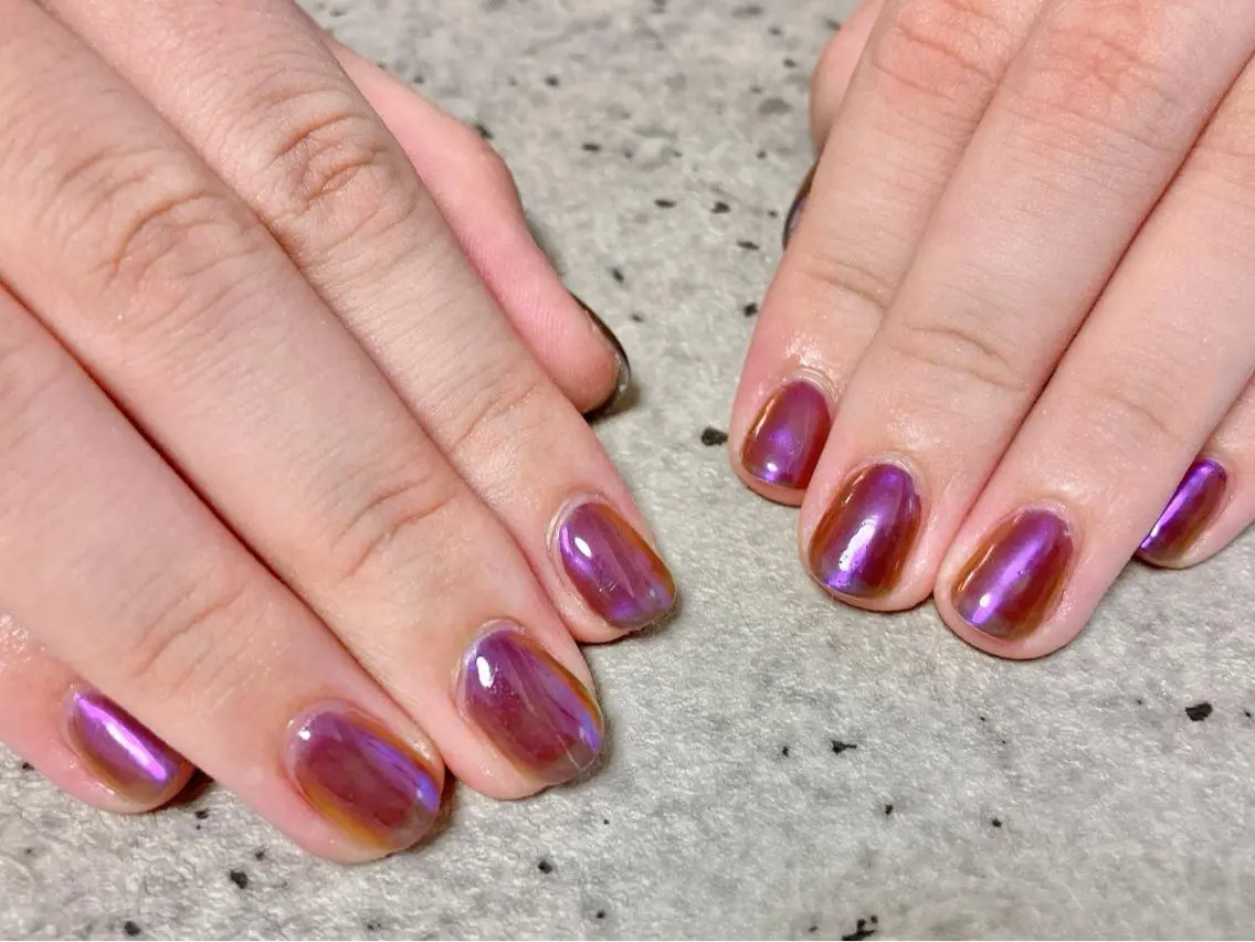 ネイル ミラーネイル ハンドネイル mogunail &blowのネイルデザイン