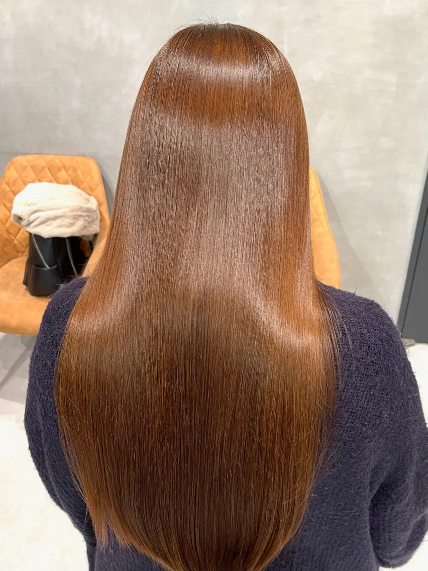 ロング カラー ブリーチ ダブルカラー ブリーチなしカラー ヘアカラー うる艶カラー 顔周りカット♡ikuのヘアスタイル