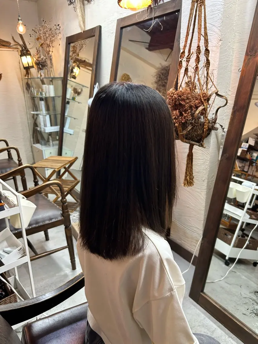 セミロング 縮毛矯正 縮毛矯正 minami 🐣のヘアスタイル
