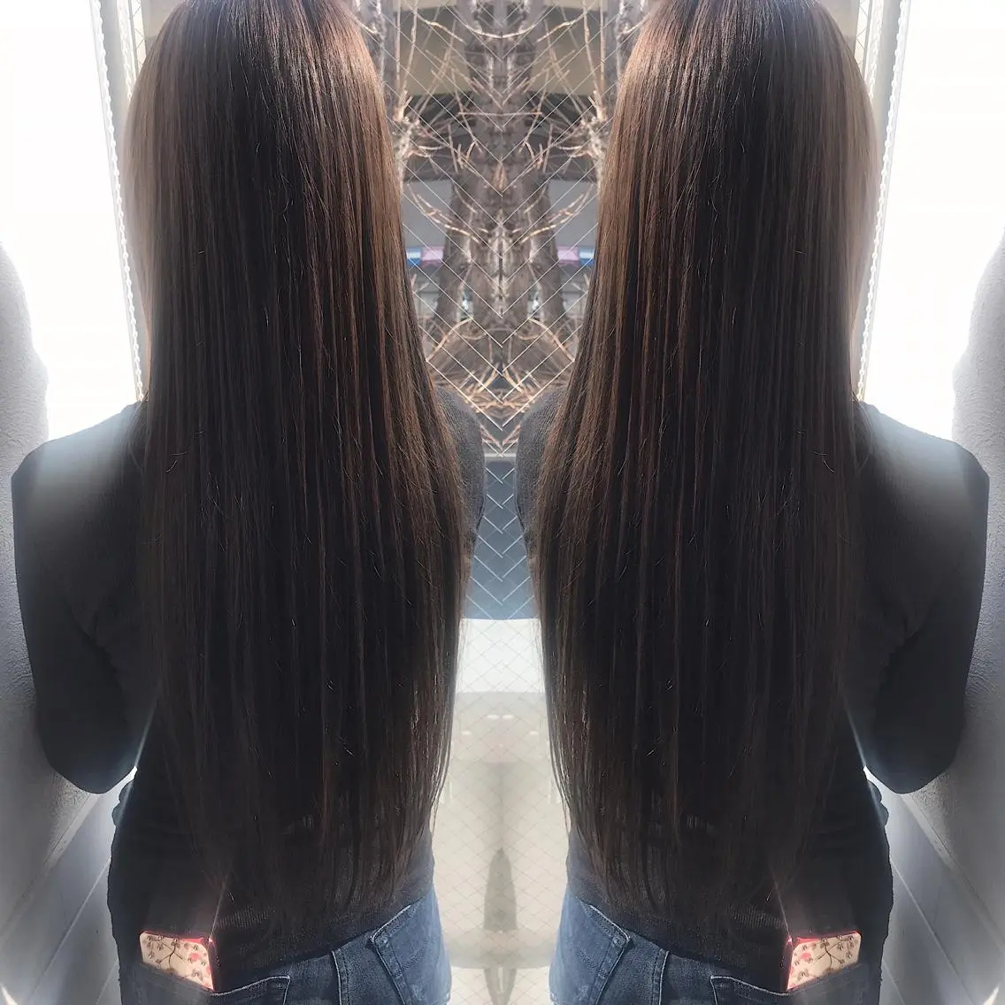ロング カラー グレージュ ロング カット ヘアカラー 柴田 祐輔のヘアスタイル