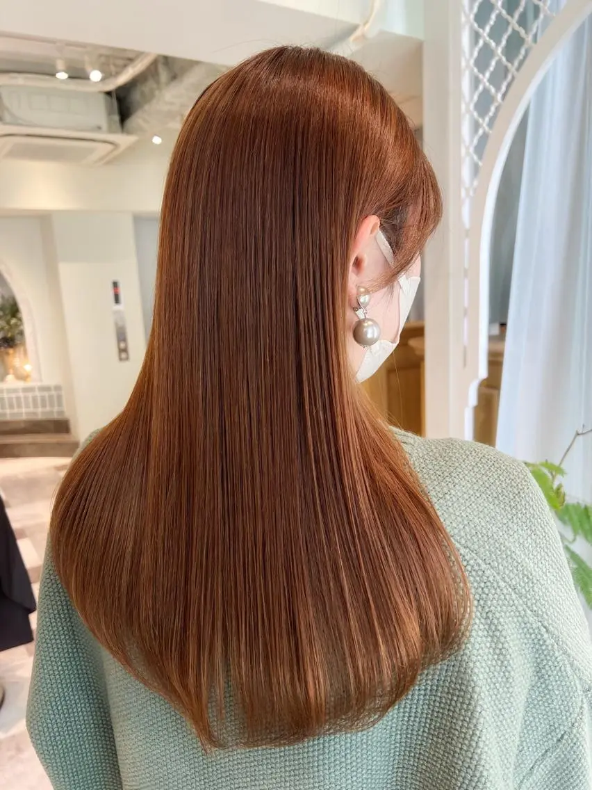 カット+透明感カラー+美髪縮毛矯正+TOKIOトリートメント✨の写真