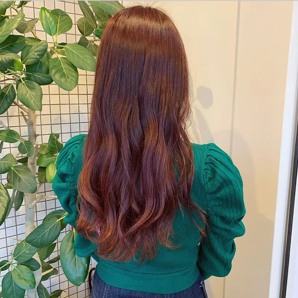 ロング カラー うえの ももねのヘアスタイル