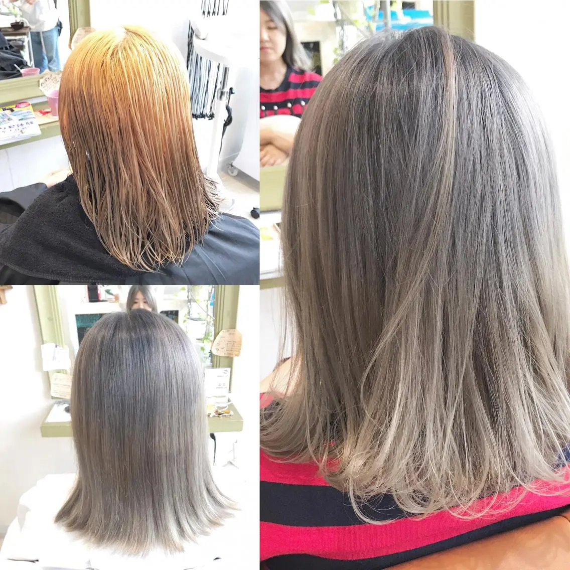 ミディアム カラー グラデーションカラー グレージュ メンズ指名多数!! 田島史也のヘアスタイル