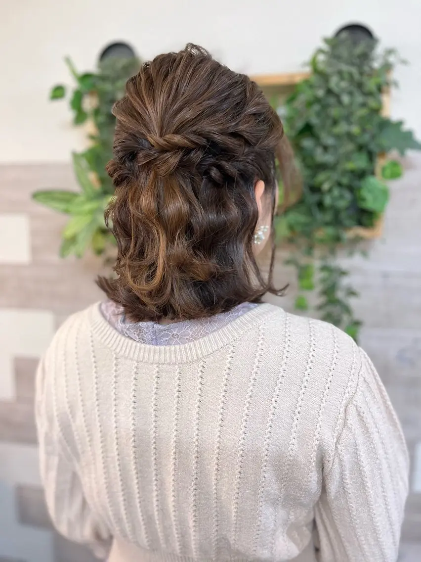 ヘアアレンジ ハーフアップ 早朝✨ヘアセット 着付け/清水玲歌のその他イメージ
