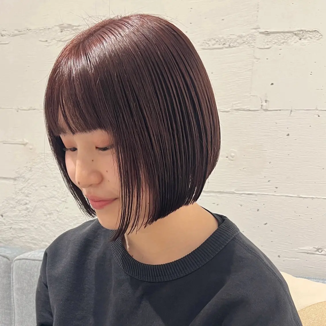 ショート カラー ヘアカラー トリートメント 峯田 優花のヘアスタイル