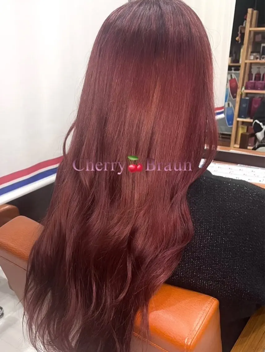 ブリーチなしのダブルカラーの写真