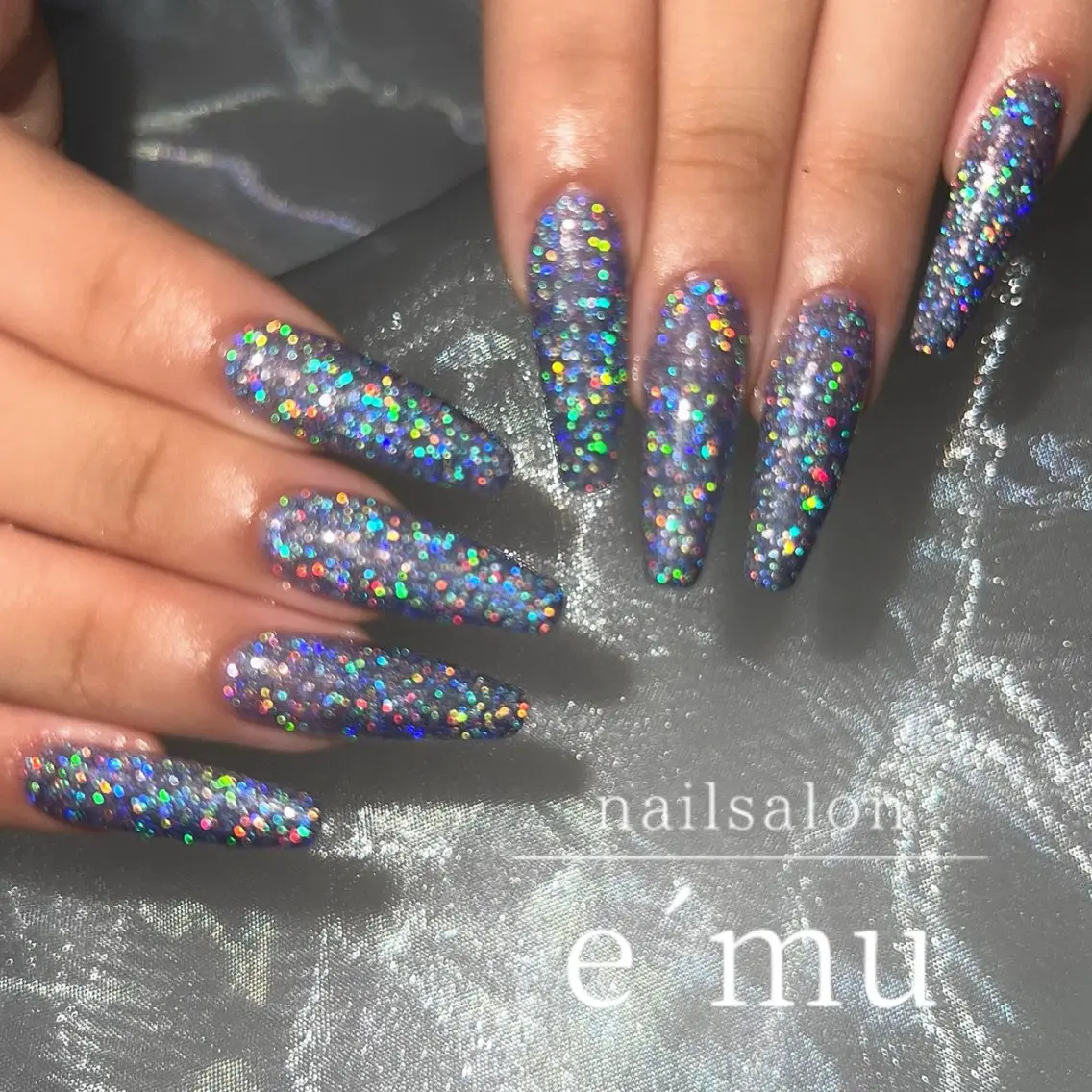ネイル フラッシュネイル nailsalon e´muのネイルデザイン