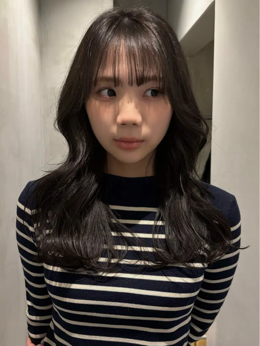 セミロング maeda nonohaのヘアスタイル