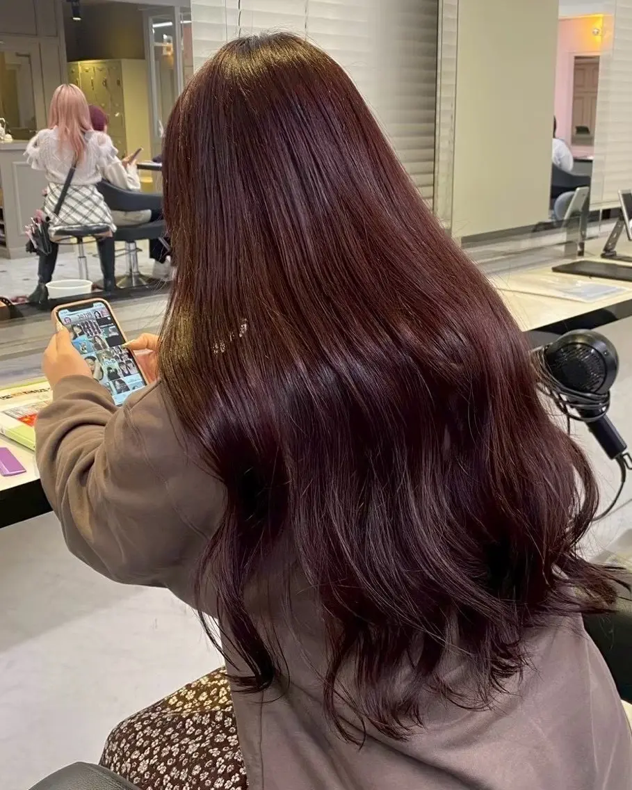 ロング ヘアカラー トリートメント 越智 海斗のヘアスタイル